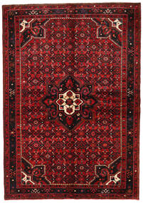  Hosseinabad 155X223 Perzsa Gyapjúszőnyeg Sötétpiros/Piros Kicsi Carpetvista
