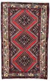  Orientalisk Hamadan Matta 77X125 Mörkröd/Röd Ull, Persien/Iran Carpetvista
