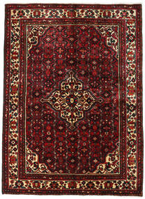  Orientalisk Hosseinabad Matta 153X215 Brun/Mörkröd Ull, Persien/Iran Carpetvista