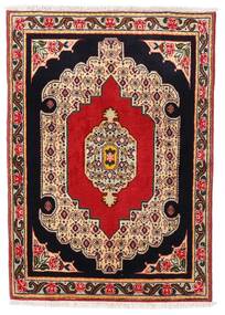 Senneh Rug Rug 74X105 Brown/Beige Wool, Persia/Iran Carpetvista