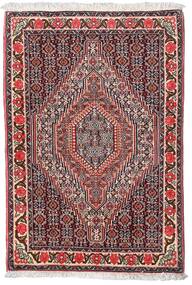 Tapete Persa Senneh 75X110 Vermelho/Vermelho Escuro (Lã, Pérsia/Irão)