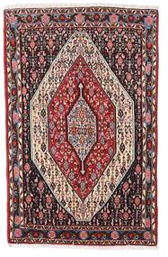75X116 絨毯 オリエンタル センネ ダークレッド/レッド (ウール, ペルシャ/イラン) Carpetvista