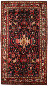  Persischer Nahavand Teppich 156X278 Dunkelrot/Rot Carpetvista