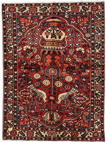  156X209 Bakhtiar Matot Matto Tummanpunainen/Punainen Persia/Iran Carpetvista