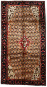  Orientalischer Koliai Teppich 157X290 Läufer Dunkelrot/Braun Wolle, Persien/Iran Carpetvista