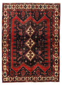 Alfombra Afshar 152X208 Rojo Oscuro/Marrón (Lana, Persia/Irán)