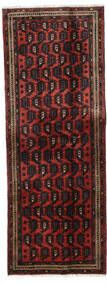 Afshar Matta 81X215 Hallmatta Mörkröd/Röd Ull, Persien/Iran Carpetvista