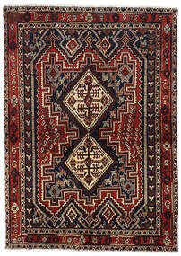 126X179 絨毯 オリエンタル アフシャル Shahre Babak ダークレッド/レッド (ウール, ペルシャ/イラン) Carpetvista