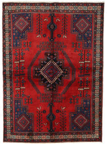  Persischer Afshar Teppich 158X221 Rot/Dunkelrot (Wolle, Persien/Iran)