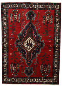  Afshar Tapete 155X165 Persa Lã Vermelho Escuro/Vermelho Pequeno Carpetvista