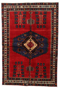 159X230 Dywan Orientalny Afszar Ciemno Różowy/Ciemnoczerwony (Wełna, Persja/Iran) Carpetvista