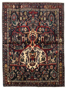 136X185 Afshar Shahre Babak Teppe Orientalsk Mørk Rød/Beige (Ull, Persia/Iran) Carpetvista