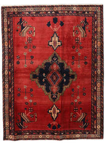  Afshar Teppich 164X216 Persischer Wollteppich Dunkelrot/Rot Carpetvista