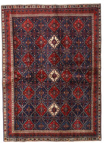  Afshar Rug 177X244 Persian Wool Dark Pink/Dark Red Carpetvista