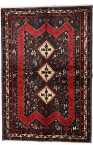絨毯 ペルシャ アフシャル 159X232 ダークレッド/レッド (ウール, ペルシャ/イラン)