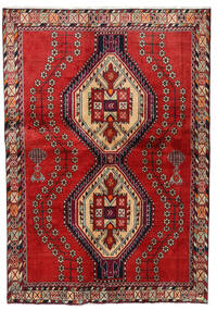 Dywan Orientalny Afszar 138X200 Czerwony/Ciemnoczerwony (Wełna, Persja/Iran)