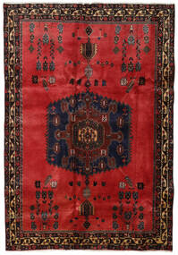  Persialainen Afshar Matot Matto 176X254 Punainen/Tummanpunainen (Villa, Persia/Iran)