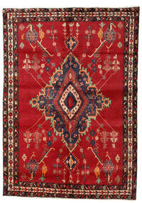  Persischer Afshar Teppich 158X224 Rot/Dunkelrot (Wolle, Persien/Iran)