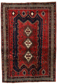 Tapete Afshar 167X241 Vermelho Escuro/Vermelho (Lã, Pérsia/Irão)