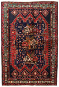 Afshar Rug Rug 164X243 Dark Pink/Red Wool, Persia/Iran Carpetvista