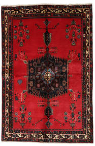  Persisk Afshar Tæppe 153X228 Mørkerød/Rød (Uld, Persien/Iran)