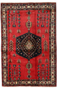  Persialainen Afshar Matot Matto 167X251 Punainen/Ruskea (Villa, Persia/Iran)