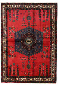 Dywan Afszar 160X227 Czerwony/Ciemnoczerwony (Wełna, Persja/Iran)