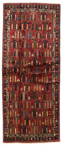 93X224 Dywan Afszar Orientalny Chodnikowy Czerwony/Brunatny (Wełna, Persja/Iran) Carpetvista