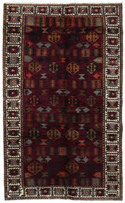 絨毯 ペルシャ ロリ 148X244 ダークレッド/茶色 (ウール, ペルシャ/イラン)