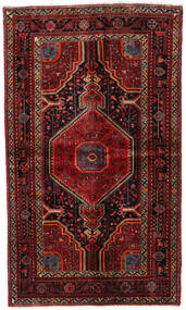 Hamadan Teppe 135X230 Mørk Rød/Rød Ull, Persia/Iran Carpetvista