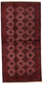 絨毯 オリエンタル バルーチ 102X201 ダークレッド/レッド (ウール, ペルシャ/イラン)
