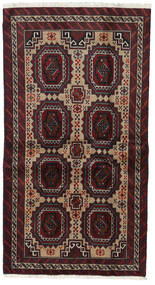 97X180 絨毯 バルーチ オリエンタル ダークレッド/オレンジ (ウール, ペルシャ/イラン) Carpetvista