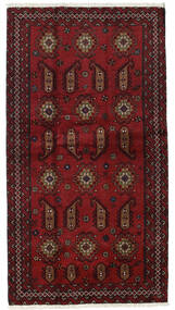 絨毯 バルーチ 104X196 ダークレッド/茶色 (ウール, ペルシャ/イラン)