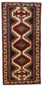  Persischer Belutsch Teppich 96X201 Dunkelrot/Beige Carpetvista