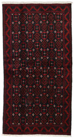  Balúchi Tapete 110X208 Persa Lã Vermelho Escuro Pequeno Carpetvista