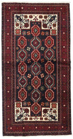 Alfombra Oriental Belouch 105X203 Rojo Oscuro/Rojo (Lana, Persia/Irán)