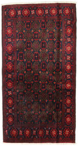 絨毯 オリエンタル バルーチ 110X200 ダークレッド/レッド (ウール, ペルシャ/イラン)