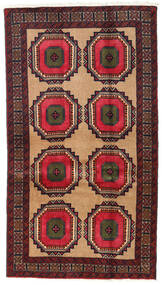 絨毯 オリエンタル バルーチ 102X184 ダークレッド/レッド (ウール, ペルシャ/イラン)