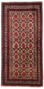 絨毯 オリエンタル バルーチ 101X202 ダークレッド/レッド (ウール, ペルシャ/イラン)