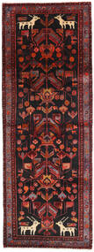  Oosters Hamadan Vloerkleed 105X287 Tapijtloper Donkerrood/Rood Wol, Perzië/Iran Carpetvista