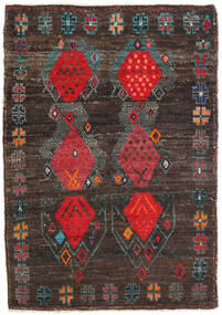 絨毯 Moroccan Berber - Afganistan 103X147 茶色/レッド (ウール, アフガニスタン)
