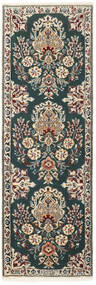 絨毯 ナイン 6La 50X150 廊下 カーペット ベージュ/ダークグレー (ウール, ペルシャ/イラン)