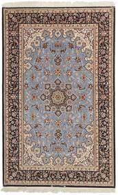 Tappeto Persiano Isfahan Ordito In Seta 155X248 Marrone/Arancione ( Persia/Iran)