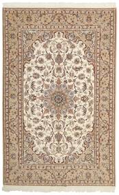  Persian Isfahan Silk Warp Rug 155X242 Beige/Brown (Wool, Persia/Iran)