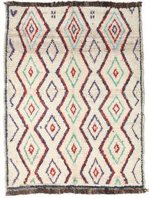96X127 絨毯 Moroccan Berber - Afghanistan モダン ベージュ/ダークグレー (ウール, アフガニスタン) Carpetvista