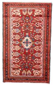 72X120 Hamadan Vloerkleed Oosters Rood/Donkerrood (Wol, Perzië/Iran) Carpetvista