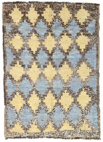  Moroccan Berber - Afghanistan 94X131 Wool Rug Brown/Light Grey Small Carpetvista