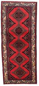 Tapete Hamadã 78X185 Passadeira Vermelho Escuro/Vermelho (Lã, Pérsia/Irão)