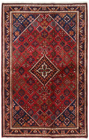 Hamadan Rug 132X206 Red/Dark Red Wool, Persia/Iran Carpetvista