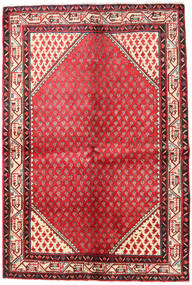  Persisk Mir Boteh Matta 133X202 Röd/Beige (Ull, Persien/Iran)